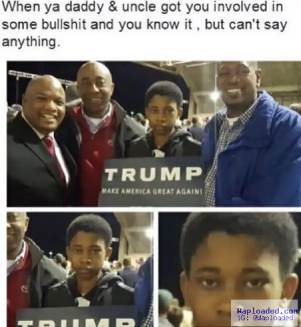 Hilarious Photo: When Your Uncle & Your Dad Are Forcing You Into What You Dont Want